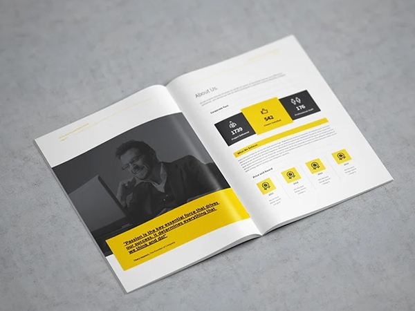 In catalogue- Brochure A4